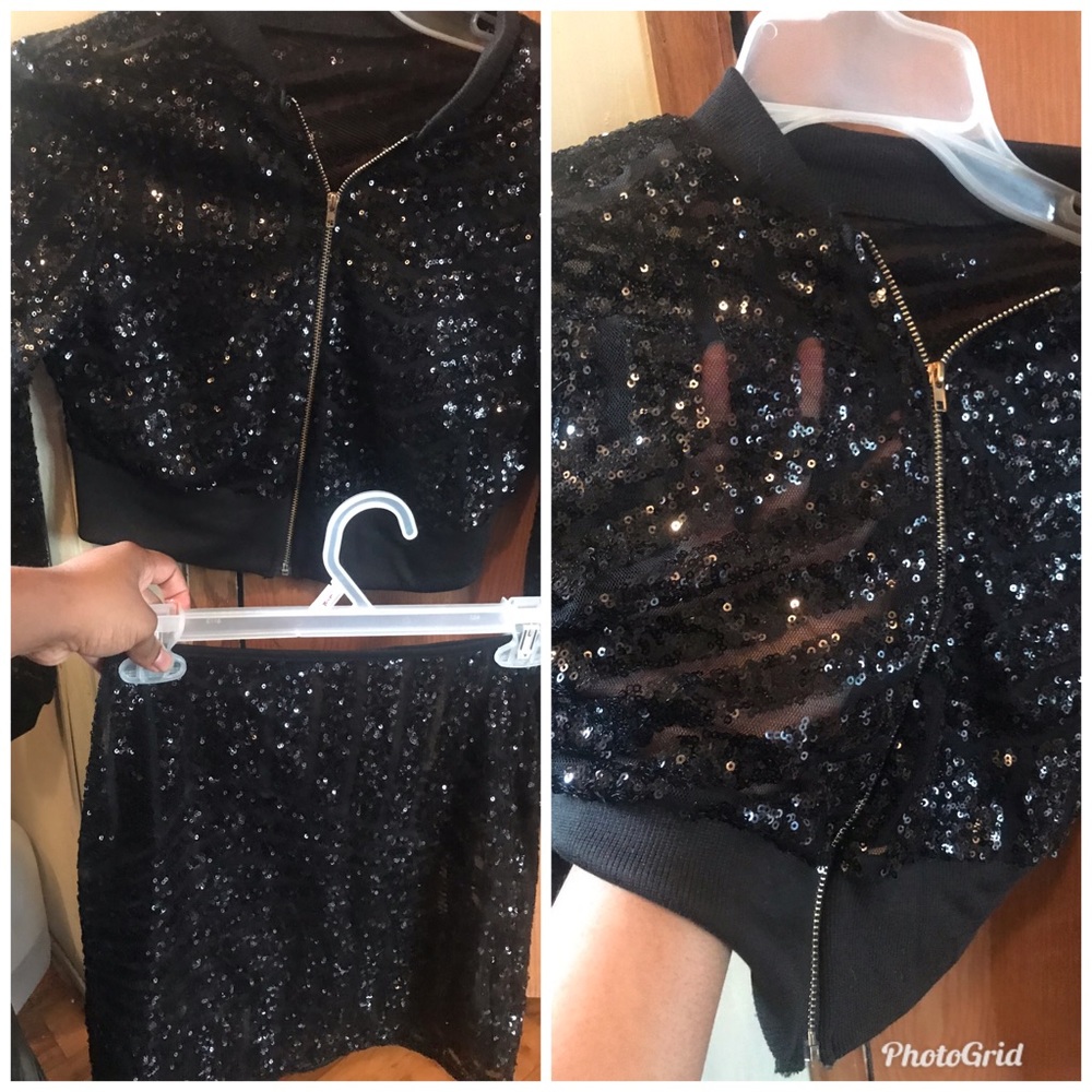 Two piece see through